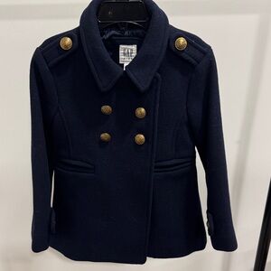GAP Kids Dark Blue Peacoat with Gold Buttons